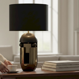 NAZCA Zwart/Gouden Lamp