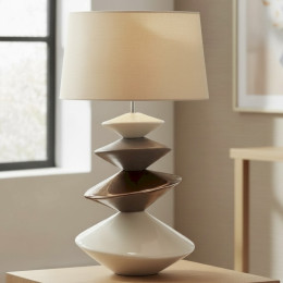 ENROLL Crème/Gouden Lamp