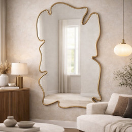 Specchio REFLET Wave Oro 187 cm