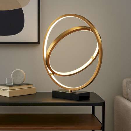 INTERIEUR-DECORATION|SATURNA lampe cercles LEDDRIMMERLampes