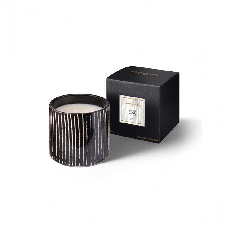 INTERIEUR- DECORATION|ZEBRE candleCOTE BOUGIE COLLECTIONScented candle