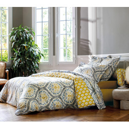 INTERIEUR-DECORATION|Parure MADURAI CURRYBLANC DES VOSGESParure de lit