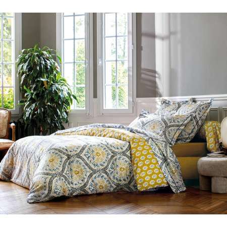 INTERIEUR-DECORATION|Parure MADURAI CURRYBLANC DES VOSGESParure de lit