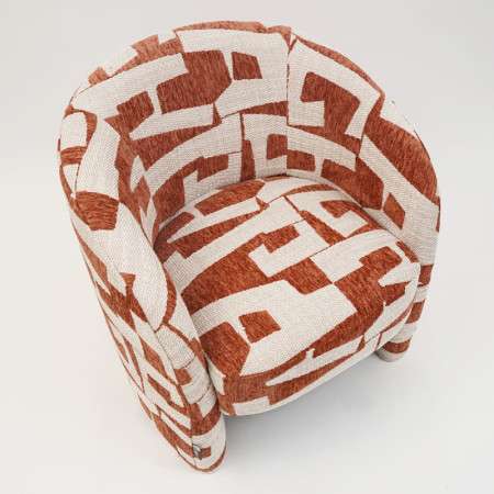 INTERIEUR-DECORATION|DONOVAN fauteuil beige/terraDRIMMERFauteuils