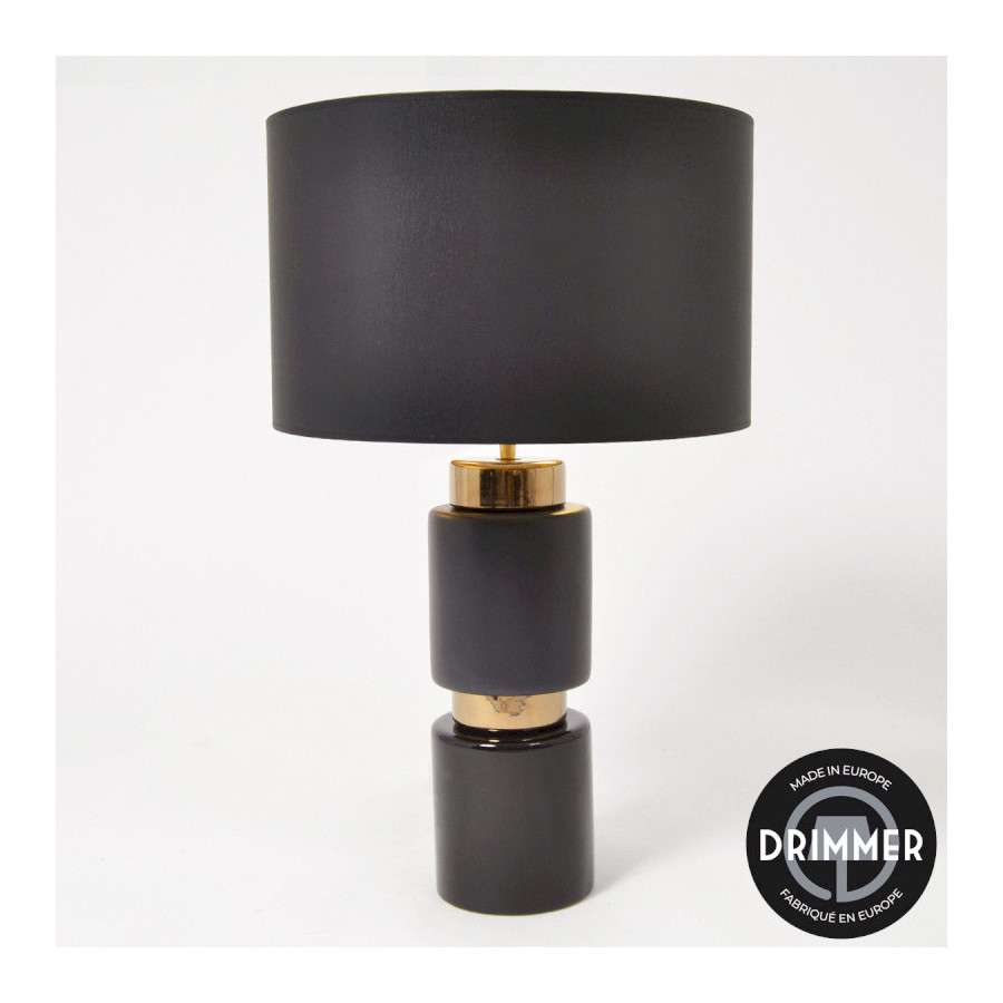 INTERIEUR-DECORATION|STRIPE lampe noir/orDRIMMERLampes