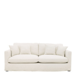 ANGIE Sofa in weißem Leinen