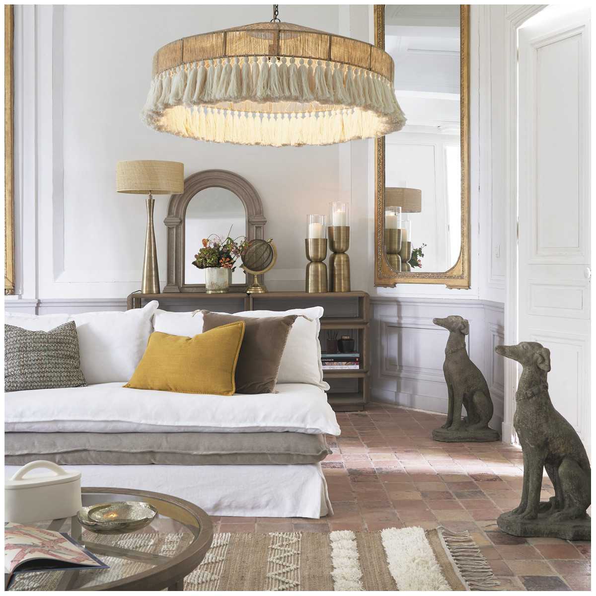 Category LIVING ROOM - Bougie personnalisée : Blue ANGIE sofa , Sofa ANGIE linen white , Light grey velvet LEO sofa , Yves Be...